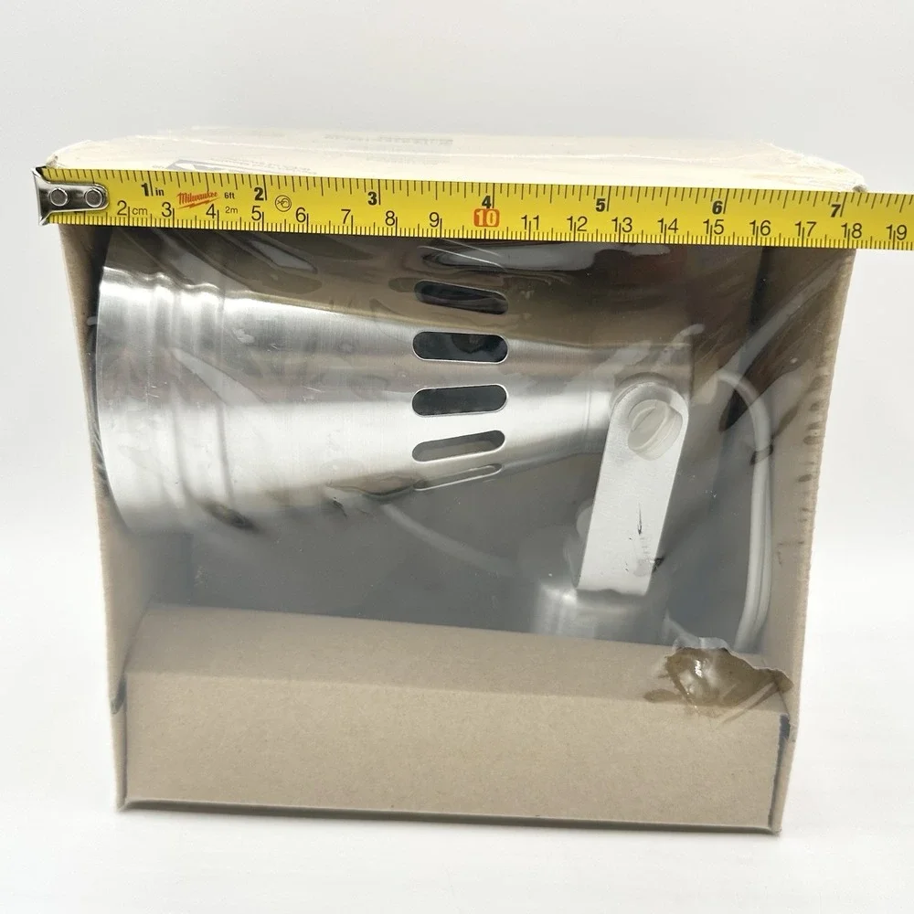 NOS Ikea KRAMARE Aluminum Silver Wall Mounted Spotlight Lamp Rare
